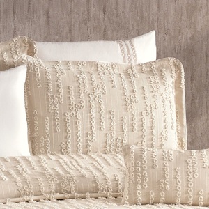 Juego de 7 Piezas Guzide Efsa Cappuccino, Juego de Pijamas Personalizado Clásico de Lujo para el Hogar, 100% Chenilla Orgánica Tejida a Rayas, Lavable - Product Image 3