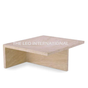 Mesa de Centro con Tablero de MDF, Patrones Modernos y Acabado en Latón Antiguo, Diseño Ventajoso - Product Image 2