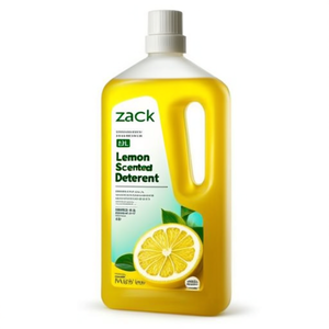 ZACK Lemon Scented 1L Plastic Dishwashing Liquid <b>Detergent</b> - Product Image 2