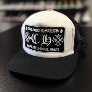 CHROME HEARTS CH刺繍 trucker cap Amazon.co.jp: Chrome Hearts CH Logo Cross Ball Tricolor Hat