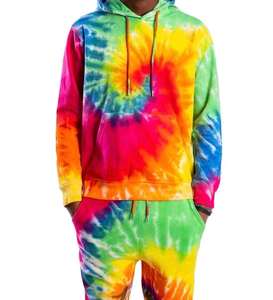 ชุดฝึกโยคะพิมพ์ลายมัดย้อมใช้ได้ทั้งชายและหญิงสไตล์วินเทจระบายอากาศได้ดีดีไซน์ล่าสุดสำหรับผู้ใหญ่ - Product Image 5