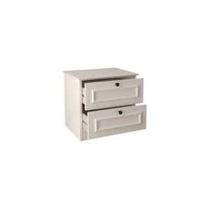 Mesa de Noche Moderna para Dormitorio, Mira, con 2 Cajones, Ajustable, Extensible, Ecológica, Duradera, Multifuncional y Contemporánea - Product Image 4