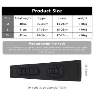 Protector de brazos con correas de sujeción que evitan el desplazamiento durante el ejercicio continuo, protector de brazos con fuerte absorción de impactos - Product Image 5