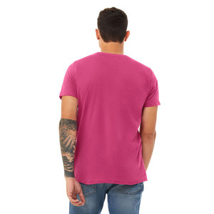 T-shirt unisexe à manches courtes en jersey Berry T-shirt à col rond personnalisable pour une utilisation en salle de sport pour DTG et sérigraphie T-shirt pour hommes - Product Image 3