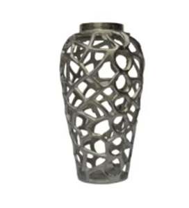 Florero de hierro hecho a mano más vendido, maceta decorativa niquelada para el hogar costera personalizada con agujeros - Product Image 3