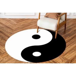 Yin Yan Symbol Printed Rug: Modern, Circle, Custom, <b>Door</b> <b>Mat</b>, Step Rug,Velvet Rug - Product Image 3