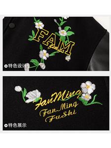 แจ็คเก็ตวาร์ซิตี้ผู้ชายสไตล์วินเทอร์ไฮสตรีท ผ้าโพลีเอสเตอร์/คอตตอน แขนเสื้อแบบมีฮู้ด อุ่น คุณภาพสูง เหมาะสำหรับทุกโอกาส สไตล์เบสบอลแบบสั่งทำพิเศษ - Product Image 4