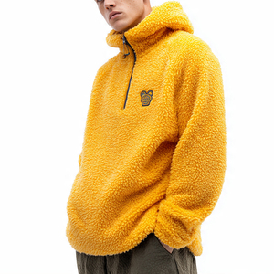 Chaqueta de Forro Polar Sherpa con Capucha para Hombre, Abrigo Polar para Invierno, Chaqueta Polar Sherpa con Cierre de Cremallera para Hombre - Product Image 1