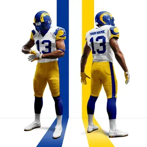 Meilleur uniforme de football américain respirant à manches courtes, personnalisable, de haute qualité, vente en gros - Product Image 4