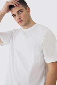 Ropa de calle serigrafiada personalizada 100% algodón doble Jersey camisetas de talla grande elegante Casual 220GSM camisetas transpirables para hombres - Product Image 3