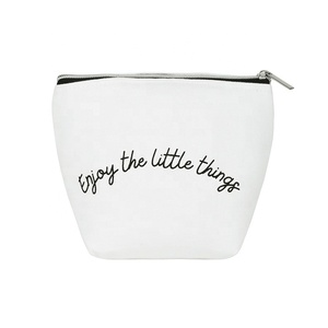 Bolsa de maquillaje floral personalizada, bolsa de lona de algodón ecológica para viaje, cierre de cremallera para neceser - Product Image 4