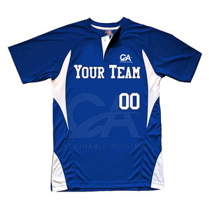 Jersey de botón de alta calidad, ropa de equipo, Jersey de botón de gran tamaño, Jersey de botón de mejor Material personalizado - Product Image 1