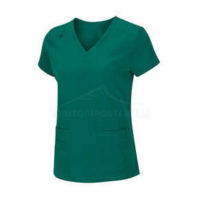 2026 Medical Nursing <b>Scrub</b> <b>Sets</b> Custom Logo Printing High Quality Knitted Fabric Hospital Uniform - Product Image 2