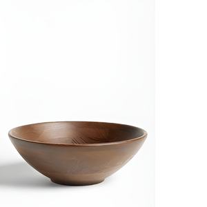 Cuencos de madera de buena calidad, cuencos tallados, respetuosos con el medio ambiente, hechos a mano con esmalte colorido en el interior para ensaladas y servir 2024 - Product Image 4