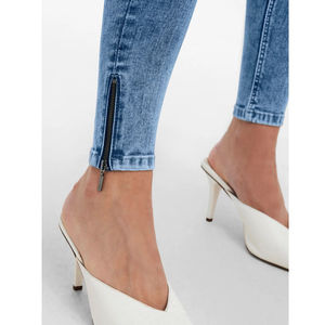 Custom Jeans for Women Regular Waist Solid Color Ladies <b>Pencil</b> Pants Skinny Jeans Denim Ladies Pants OEM Serviced - Product Image 5