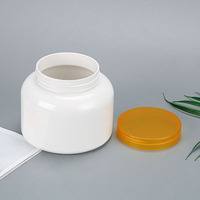 Pot en plastique PET 1000 ml à large ouverture, emballage personnalisé, vente en gros d'usine, qualité alimentaire, avec couvercle à vis, pour bonbons, produits capillaires et masques faciaux