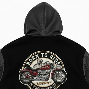 Vestes universitaires pour hommes entièrement personnalisées en chenille brodée, vente en gros, meilleure qualité, style streetwear, veste de baseball pour hommes - Product Image 4