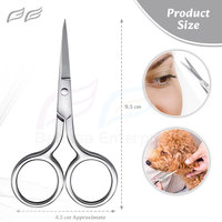 Ciseaux à ongles en acier inoxydable argenté Outils pour cuticules et sourcils Soins personnels Tondeuse à cheveux pour femmes Type de beauté