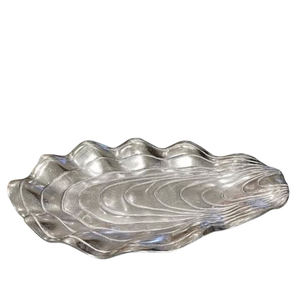 Forme irrégulière argent plaqué aluminium métal fait à la main ustensiles de cuisine stockage des aliments maison décorative bol japonais - Product Image 1
