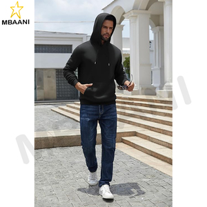Sweat-shirts confortables pour hommes, doublés en polaire, avec poche kangourou - Product Image 5