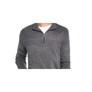 Maglione Vintage da Uomo con Zip a un Quarto, Morbido al Tatto, Impermeabile, Grigio, Taglia X-Large - Product Image 2