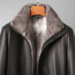 Veste d'hiver grande taille en gros, veste décontractée coupe-vent en toile de coton pour homme, logo sur le devant, parka longue - Product Image 5