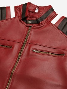 แจ็กเก็ตหนังผู้ชายกันน้ำ100% หนังแท้สำหรับฤดูหนาวมอเตอร์ไซค์เลือกสีได้ตามต้องการ - Product Image 2