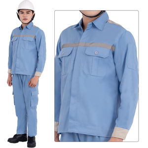 Conjunto de ropa de trabajo de ALTA CALIDAD Uniforme Ropa PERSONALIZAR Diseño y logotipo Industria de mantenimiento industrial Transpirable Hombres y mujeres-OEM/ODM - Product Image 6