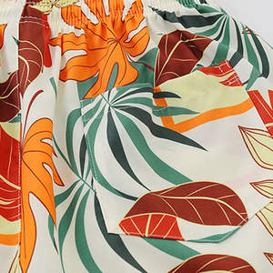 Pantalones cortos de baño de playa lisos de diferentes diseños informales personalizados para hombres con servicio OEM, ropa de verano de secado rápido, pantalones cortos de natación para Fitness - Product Image 2