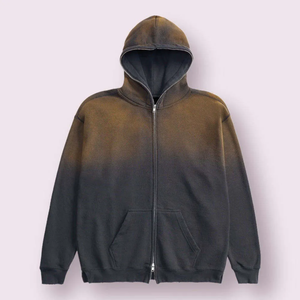 Fabricants Vente en gros Sweat à capuche unisexe de haute qualité pour hommes Sweat à capuche à fermeture éclair avec impression personnalisée du logo intégral Sweat à capuche pour hommes pour hommes - Product Image 1