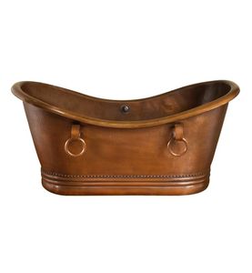 อ่างอาบน้ำทองแดงค้อนสำหรับการตกแต่งภายในห้องน้ำที่ได้รับแรงบันดาลใจแบบโบราณนำเสนอเสน่ห์อันหรูหราอบอุ่นและความสะดวกสบายที่หรูหรา - Product Image 2
