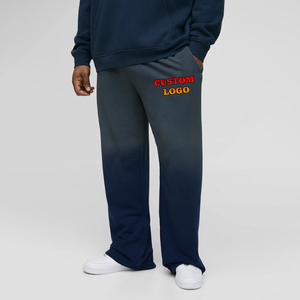 Pantalones de chándal para hombre lavados al sol apilados de pierna ancha hechos a medida, ropa de calle ligera holgada, pantalones holgados para hombre - Product Image 4