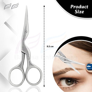 Pédicure professionnelle toilettage manucure fantaisie ciseaux à ongles ciseaux à cuticules droite en acier inoxydable lame ciseaux à sourcils - Product Image 6