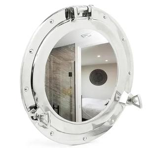 Miroir à hublot en laiton nautique moderne de qualité supérieure durable Miroir mural de luxe Miroir à hublot en laiton pour décoration - Product Image 1