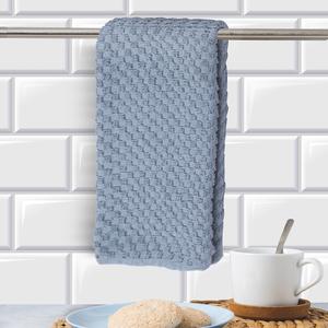 Ensemble de serviettes éponge unilatérales 100% coton plat en bambou tissé à carreaux conçu sur mesure pour un usage commercial domestique pour les serviettes de cuisine - Product Image 1