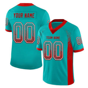 Maillot de football américain à manches courtes, imprimé avec le nom et le numéro de l'équipe, pour hommes et femmes, maillot de football, maillot de soccer - Product Image 3