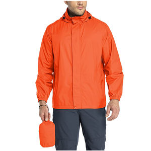 Chaqueta Cortavientos Ligera de Lino para Hombre 2026, Diseño Sólido, Impermeable, para Deportes de Invierno, con Logotipo Frontal, Fabricación OEM - Product Image 1
