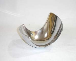 Vantage Assiette de service à riz en aluminium de luxe moderne et unique Assiette de service pour le désherbage et les fêtes à domicile - Product Image 6