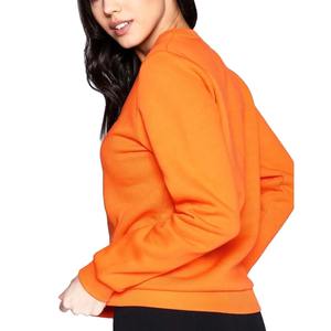 Sudadera naranja de moda de alta calidad para mujer, cuello redondo cepillado con forro, peso ligero, ropa de invierno de talla grande - Product Image 2