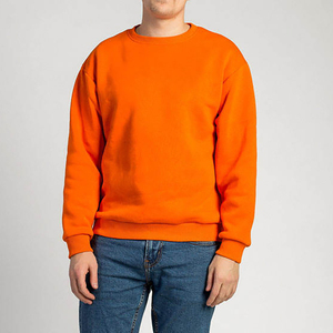 เสื้อสเวตเตอร์คอกลมสำหรับผู้ชายใส่ได้ทั้งชายและหญิงเสื้อสเวตเชิ้ตผ้าฝ้ายมีฮู้ดเสื้อสเวตเชิ้ตขนแกะคอตตอน100% ออกแบบโลโก้ได้ตามต้องการ - Product Image 3