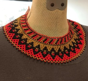 Hilo de semilla de resina vintage hecho a mano, collar y pendientes de joyería de moda para mujer con cuentas largas para uso diario y de fiesta - Product Image 6