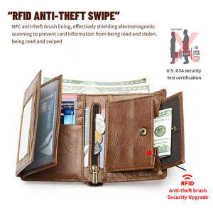 Portefeuille en cuir véritable personnalisé avec gravure de nom, modèle FD0000313, cadeaux d'entreprise, revendeurs - Product Image 3