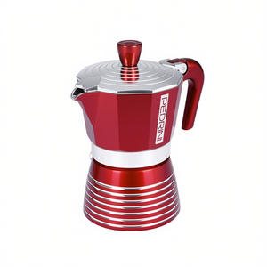 INFINITY Red 02CF115 Cafetera Moka de aluminio para 3 tazas - Product Image 2