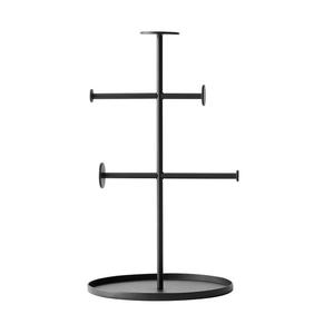 Support de bijoux en métal fini noir Porte-bijoux fait main de qualité supérieure Porte-bijoux en métal fantaisie décoratif de grande taille - Product Image 1