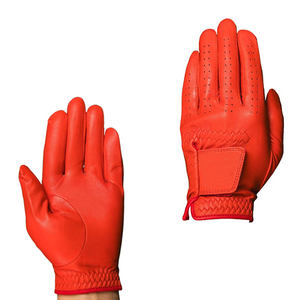 Guantes de golf de cuero genuino tamaño personalizado mano izquierda derecha transpirable piel de oveja pura guantes de golf cómodos guantes de golf deportivos - Product Image 1