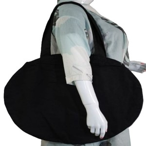 Sac fourre-tout en coton 100% écologique avec logo personnalisé imprimé, poignées longues, fermeture éclair, motif de lettres, design unique pour tous les jours - Product Image 1