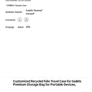 Custodia da Viaggio Personalizzata in Materiale Riciclato per Gadget, Borsa Premium per Dispositivi Portatili - Product Image 3