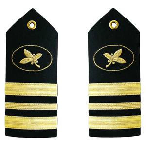 Shoulder boards Ecuador Air Soft Shoulder Surgeon Commadore Lace Embroidered High Quality Fabric Sew-On <b>Badge</b> for Royal Navy - Product Image 1