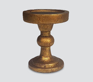 Color negro Hecho a mano Pilar de madera Soporte de vela Mango Madera Bajo MOQ Fabricante personalizado venta directa de fábrica - Product Image 2