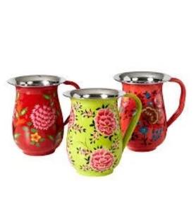 เหยือกน้ำสแตนเลสสีมีสไตล์พร้อมสาดสีเหยือกทาสี - Product Image 1